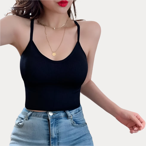 Summer Girls Sexy Hollow-out Back Seamless Camisole Tops